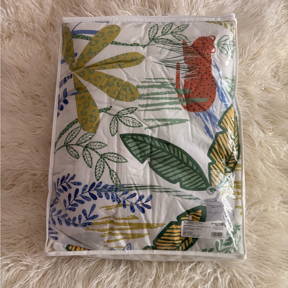 NWT Jungle Classic Cool Organic Cotton Percale Comforter Set - Picture 2 of 6